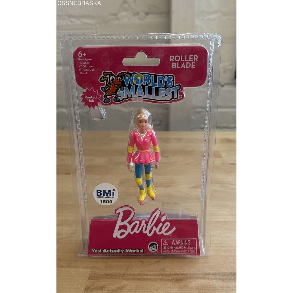 World's Smallest Barbie Roller Blade Doll Mini Figure Super Impulse 5176 NEW